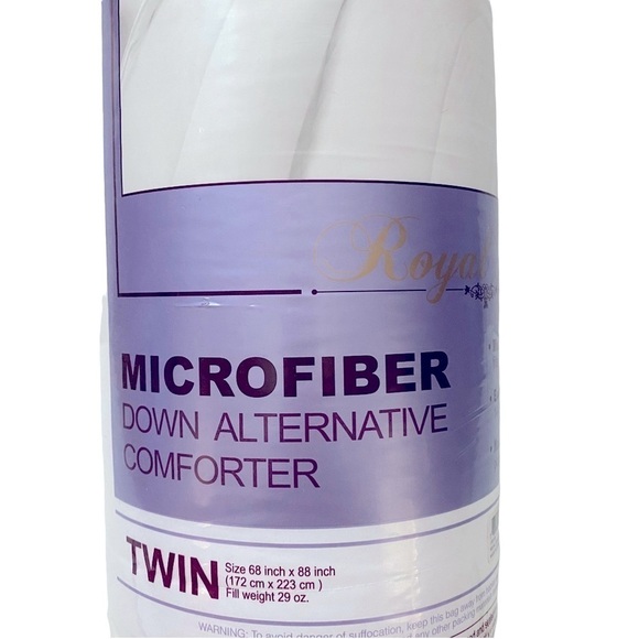 Royal Luxe Lightweight Microfiber Down Alternative Twin Comforter Hypoallergenic - Picture 2 of 7